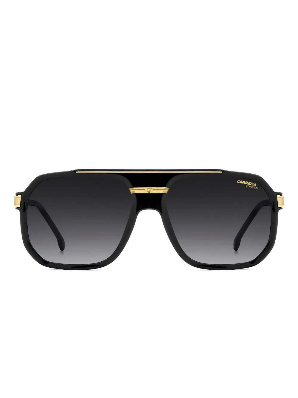 Carrera lentes de sol con armazón cuadrada | negro | Image 1