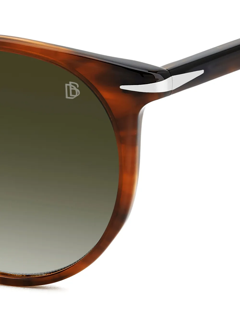 Eyewear by David Beckham Zonnebril met rond montuur Bruin