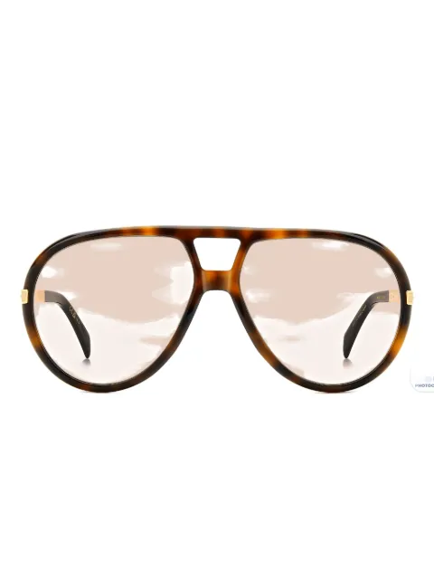 Eyewear by David Beckham tortoiseshell-effect pilot-frame sunglasses