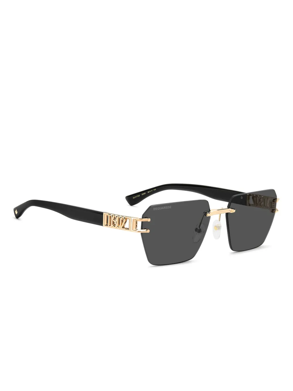 DSQUARED2 EYEWEAR logo-plaque geometric sunglasses | Image 2