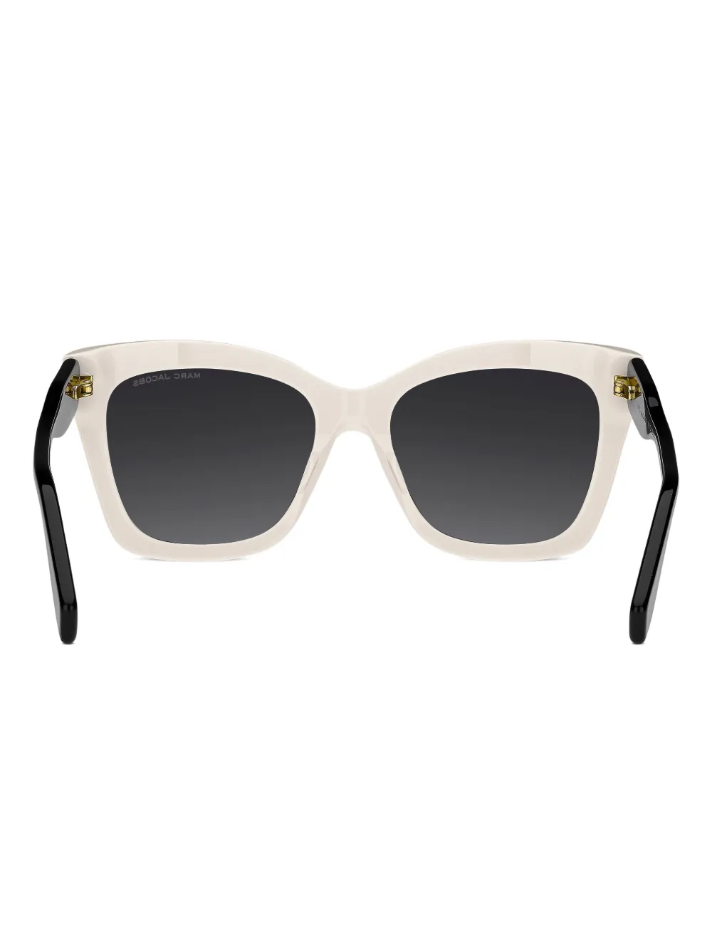 Marc Jacobs Logo-plaque Square-frame Sunglasses In Black
