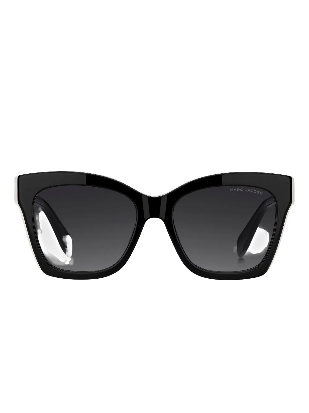 Marc Jacobs Eyewear logo-plaque square-frame sunglasses - ブラック Marc Jacobs Eyewear logo-plaque square-frame sunglasses - ブラック