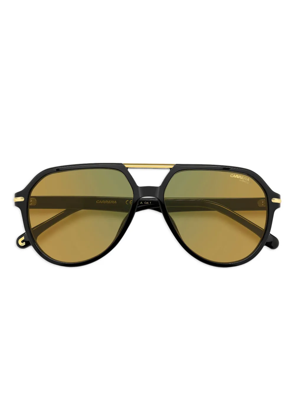 Carrera Zonnebril met piloten montuur Zwart