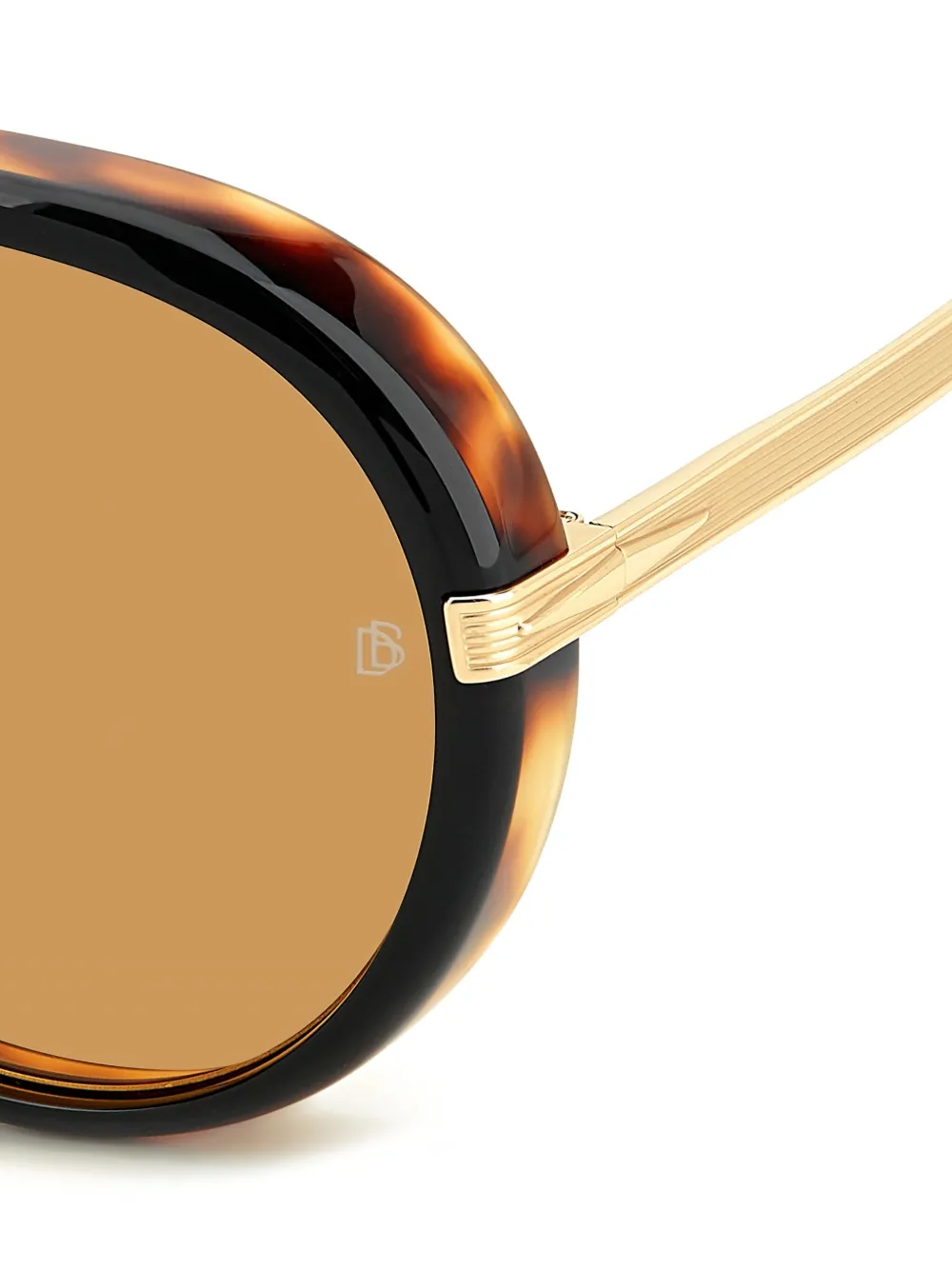 Eyewear by David Beckham Voyager zonnebril met schildpadschild-design Bruin