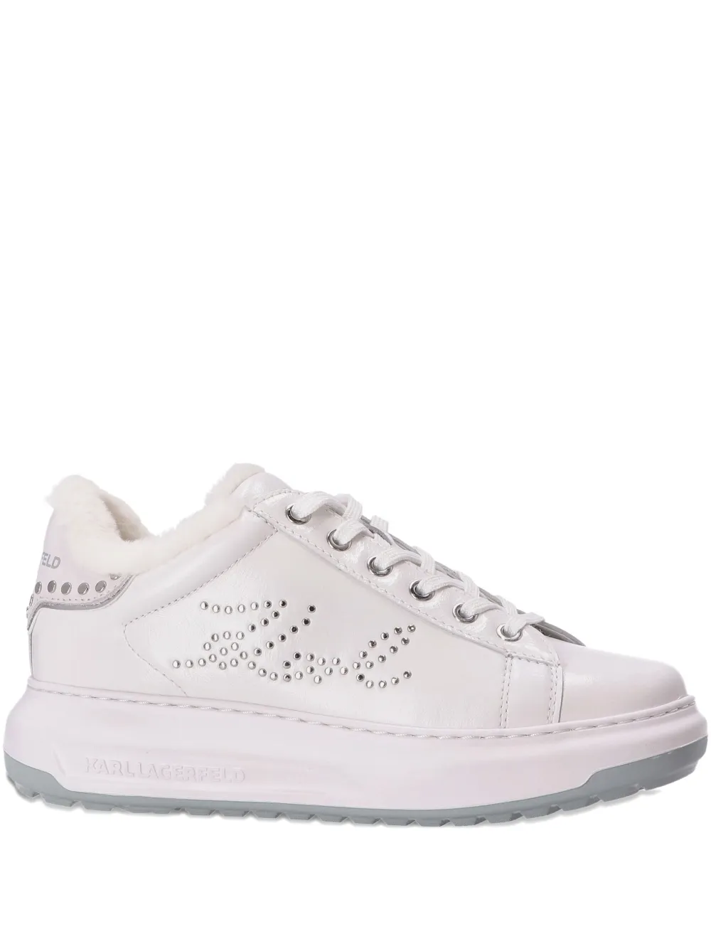 Karl Lagerfeld Sneakers met plateauzool Wit