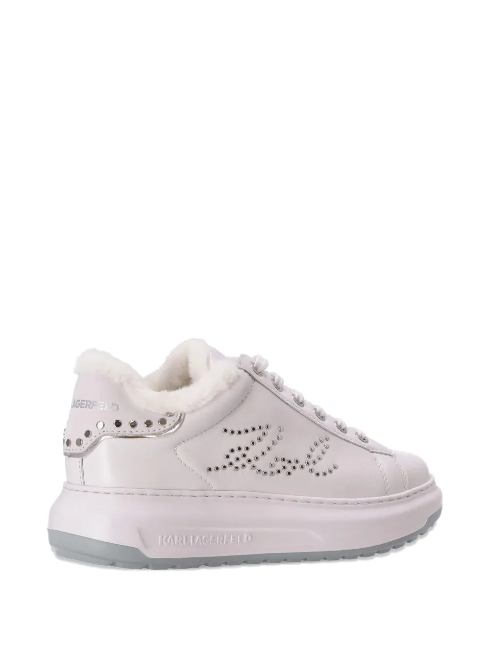 Karl Lagerfeld Sneakers met plateauzool Wit