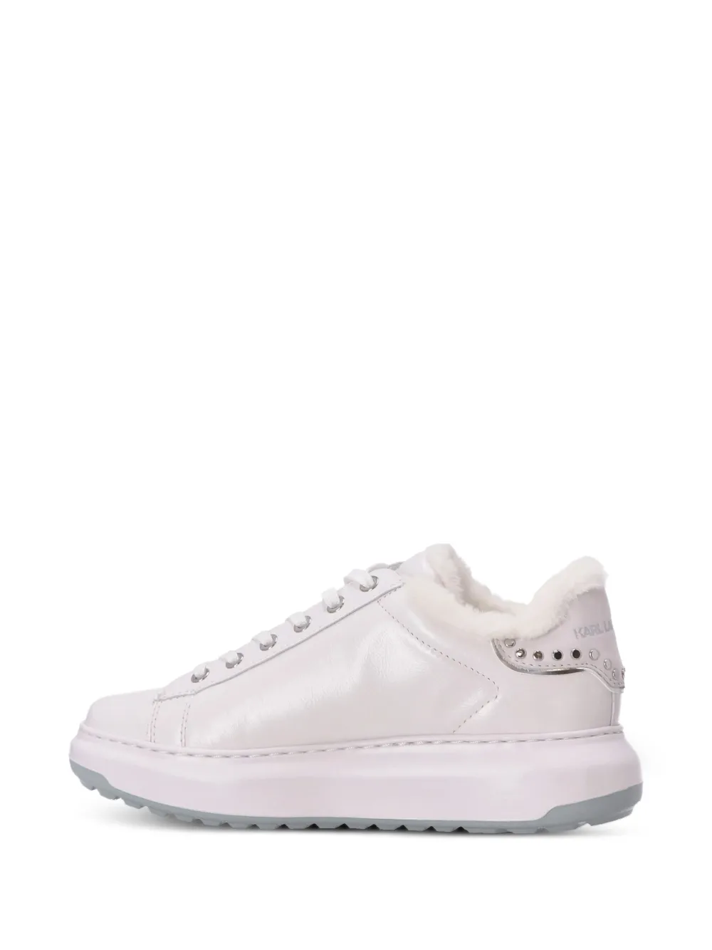 Karl Lagerfeld Sneakers met plateauzool Wit