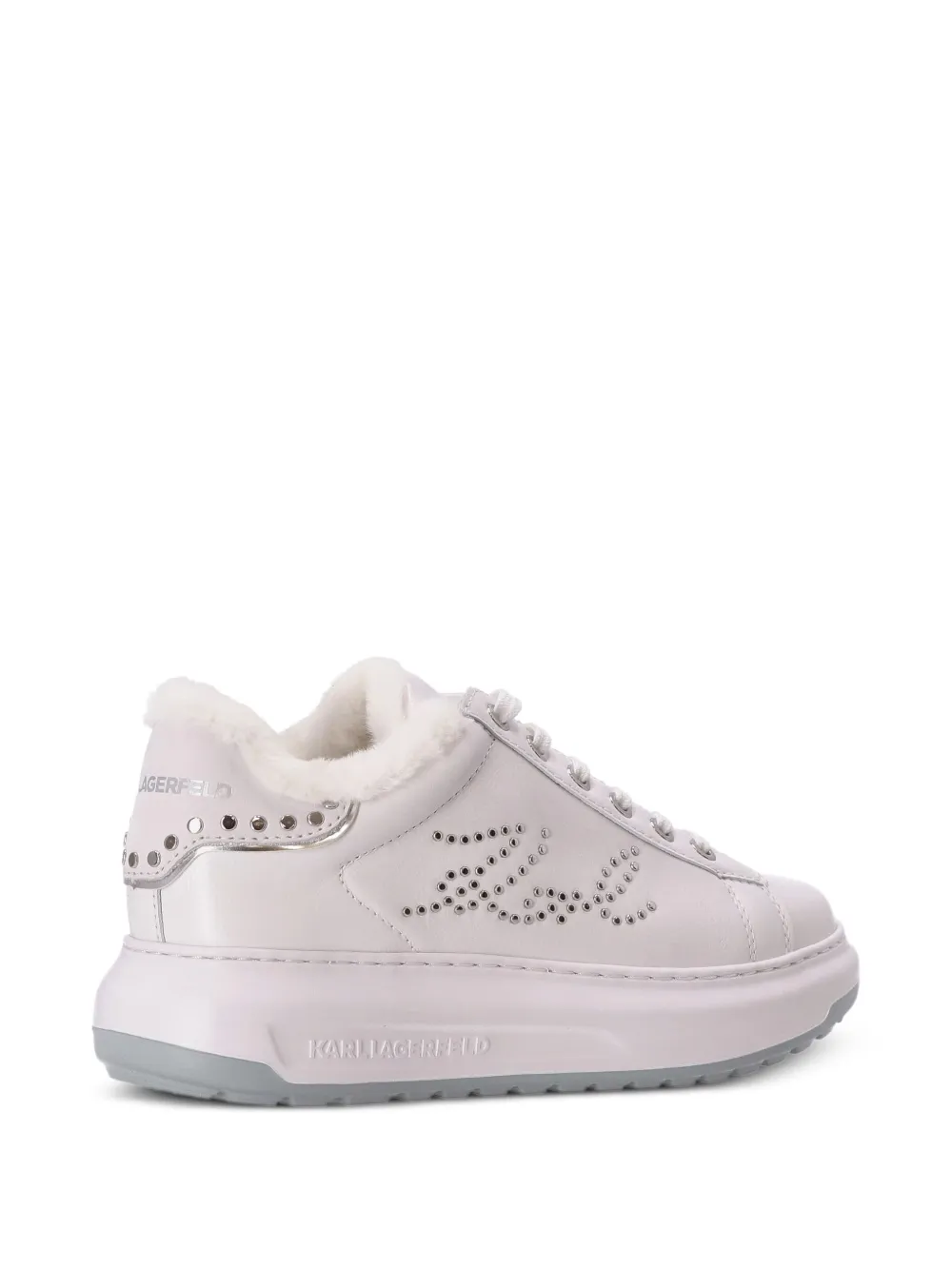 Karl Lagerfeld Sneakers met plateauzool Wit