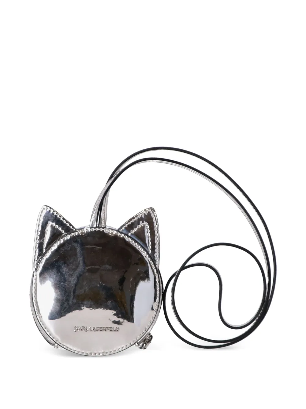 Karl Lagerfeld Ikon Le Chat crossbodytas Zilver