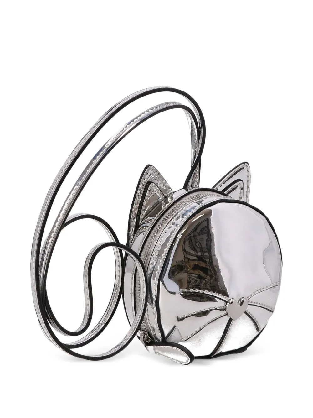 Karl Lagerfeld Ikon Le Chat crossbodytas Zilver
