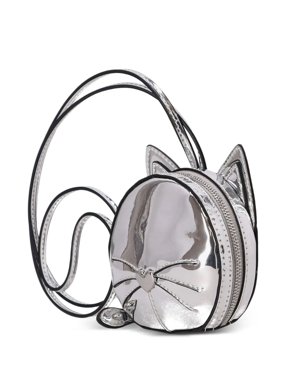 Karl Lagerfeld Ikon Le Chat crossbodytas Zilver