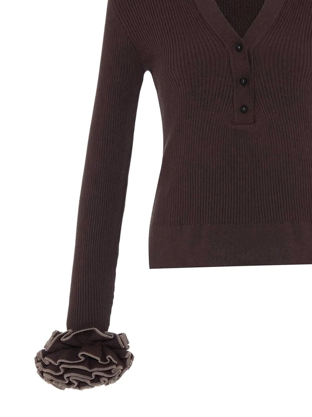 Theo By Tim Van Steenbergen ruffled sleeve sweater | Knitted Tops | Image 2