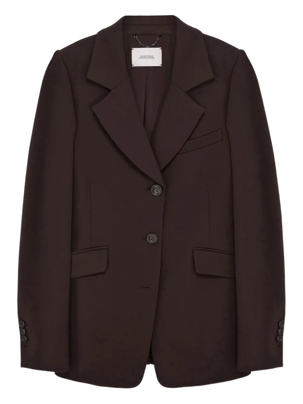 Dorothee Schumacher Pm Shaped Blazer In Brown