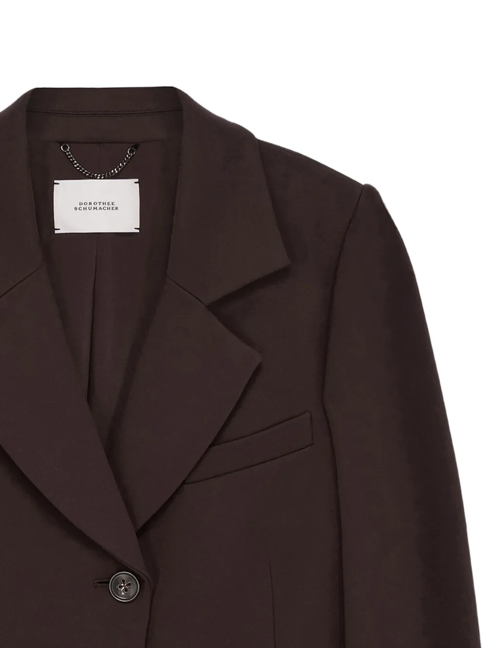 Dorothee Schumacher Pm Shaped Blazer In Brown