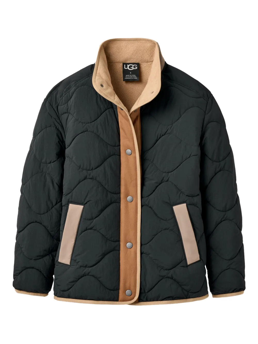 Ugg Jazlyn Quilted-pattern Jacket In Black