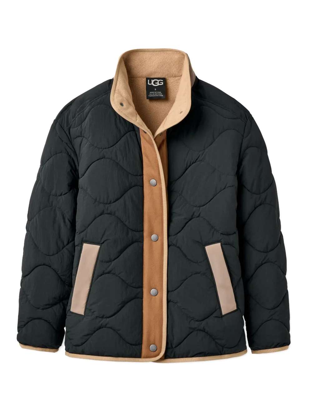 Ugg Jazlyn Quilted-pattern Jacket In Black