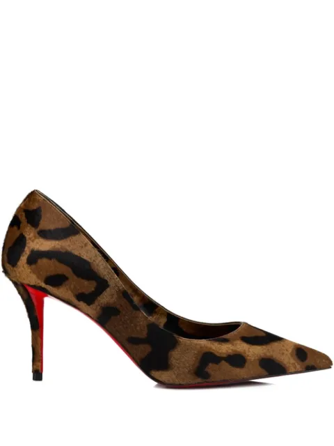 Christian Louboutin 80mm animal-print heeled sandals