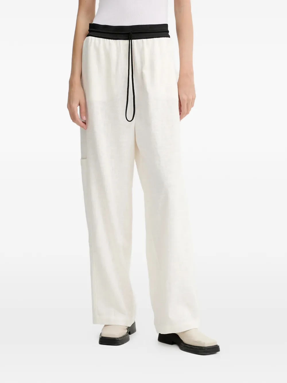 MMC STUDIO Linen pocket trousers - Toni neutri