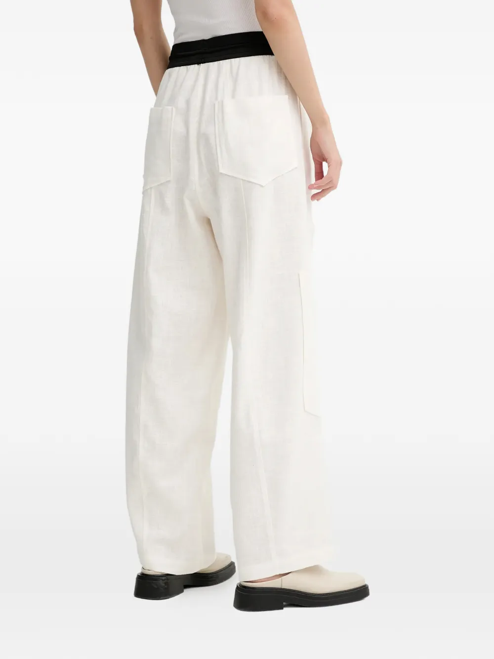  Mmc Studio Linen Pocket Trousers - Neutrals 