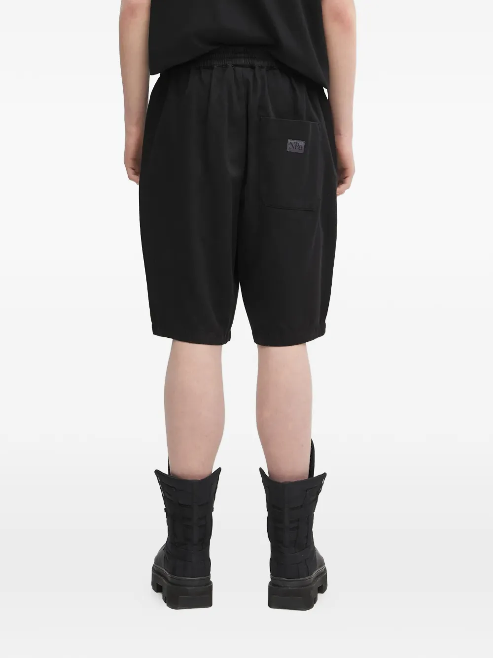 Aries Trainingsshorts met logo en trekkoord Zwart