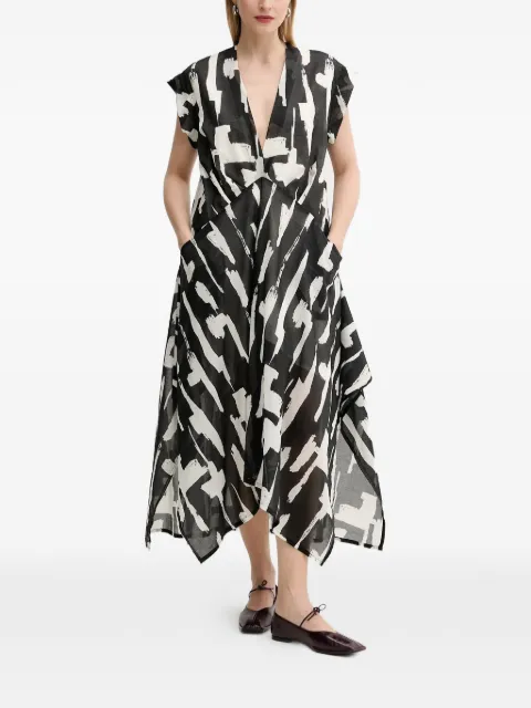 MMC STUDIO V-neck graphic dress