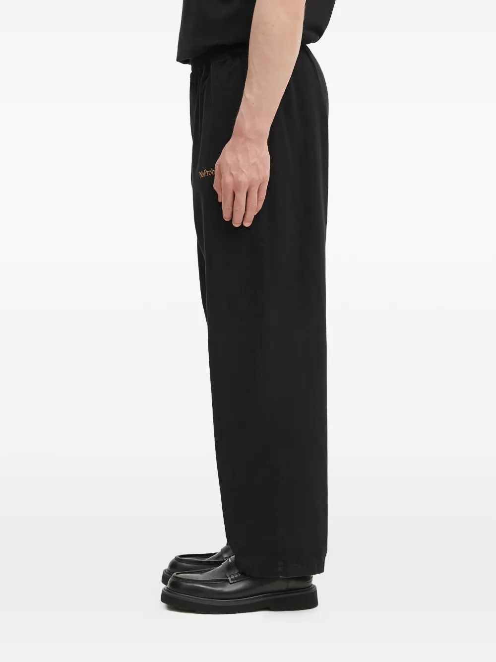 Aries No Problemo elasticated-waistband trousers - Zwart