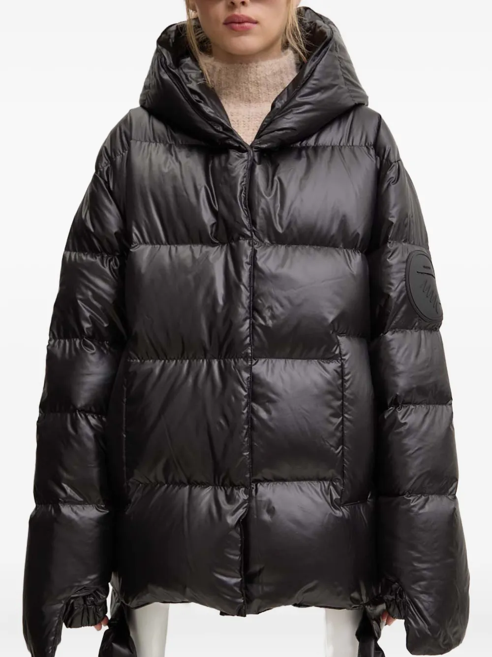 Mmc Studio Jesso Hooded Padded Jacket In Black