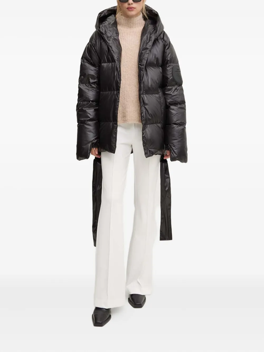 Mmc Studio Jesso Hooded Padded Jacket In Black