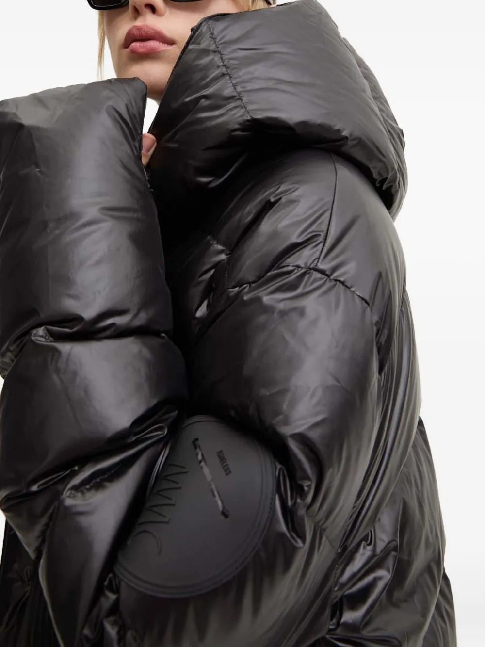 Mmc Studio Jesso Hooded Padded Jacket In Black