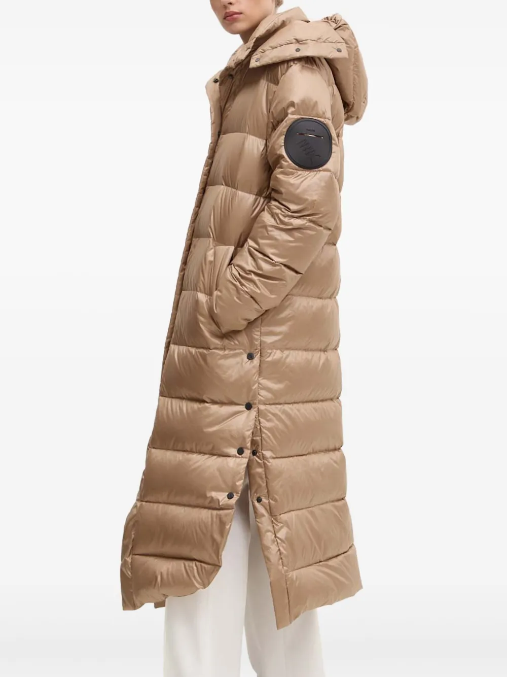 Mmc Studio Hooded Padded Coat In Neutral