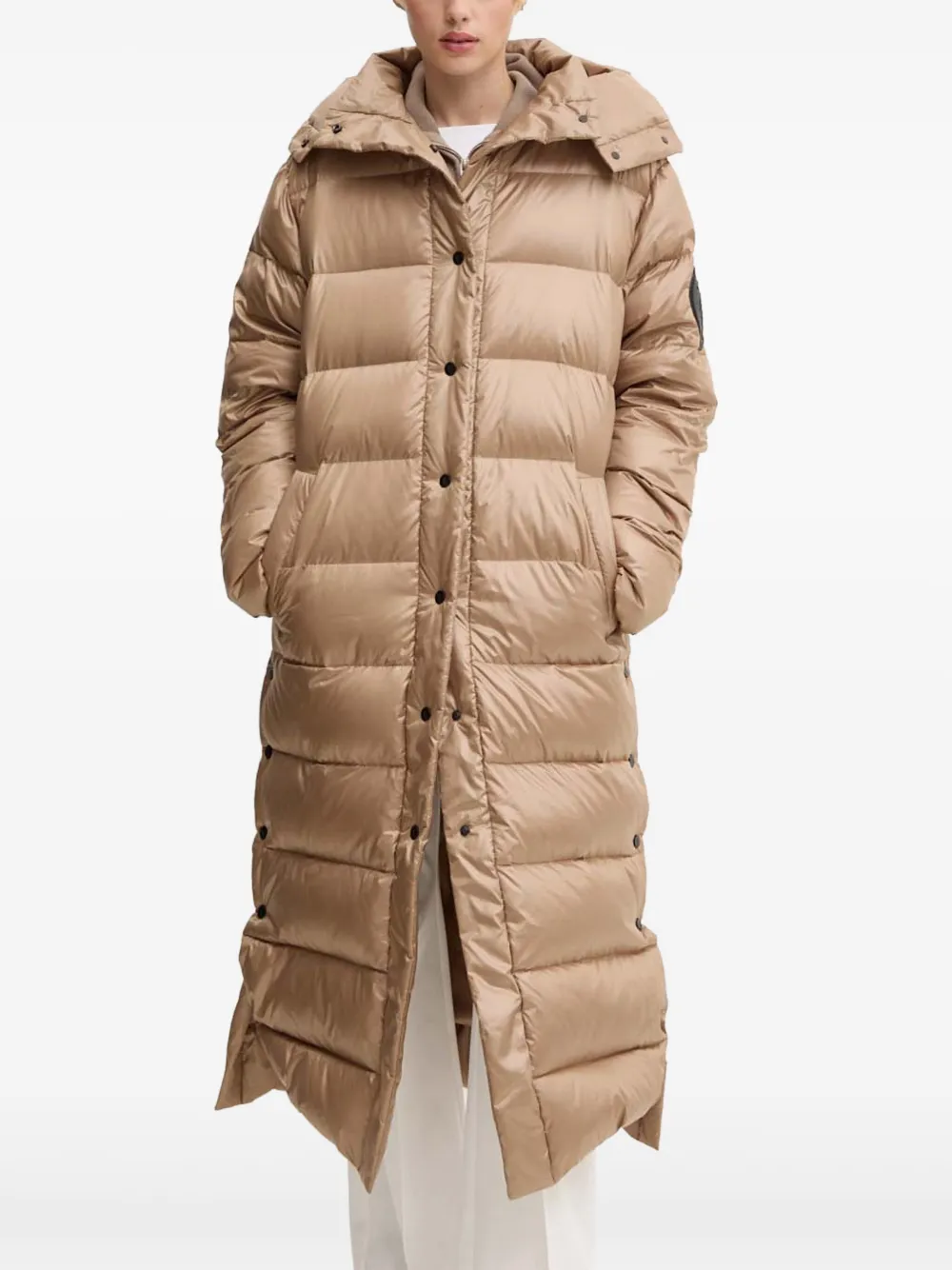 Mmc Studio Hooded Padded Coat In Neutral