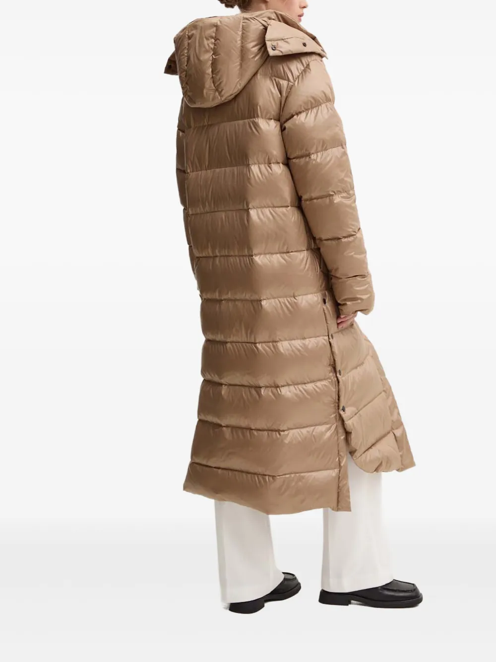 Mmc Studio Hooded Padded Coat In Neutral