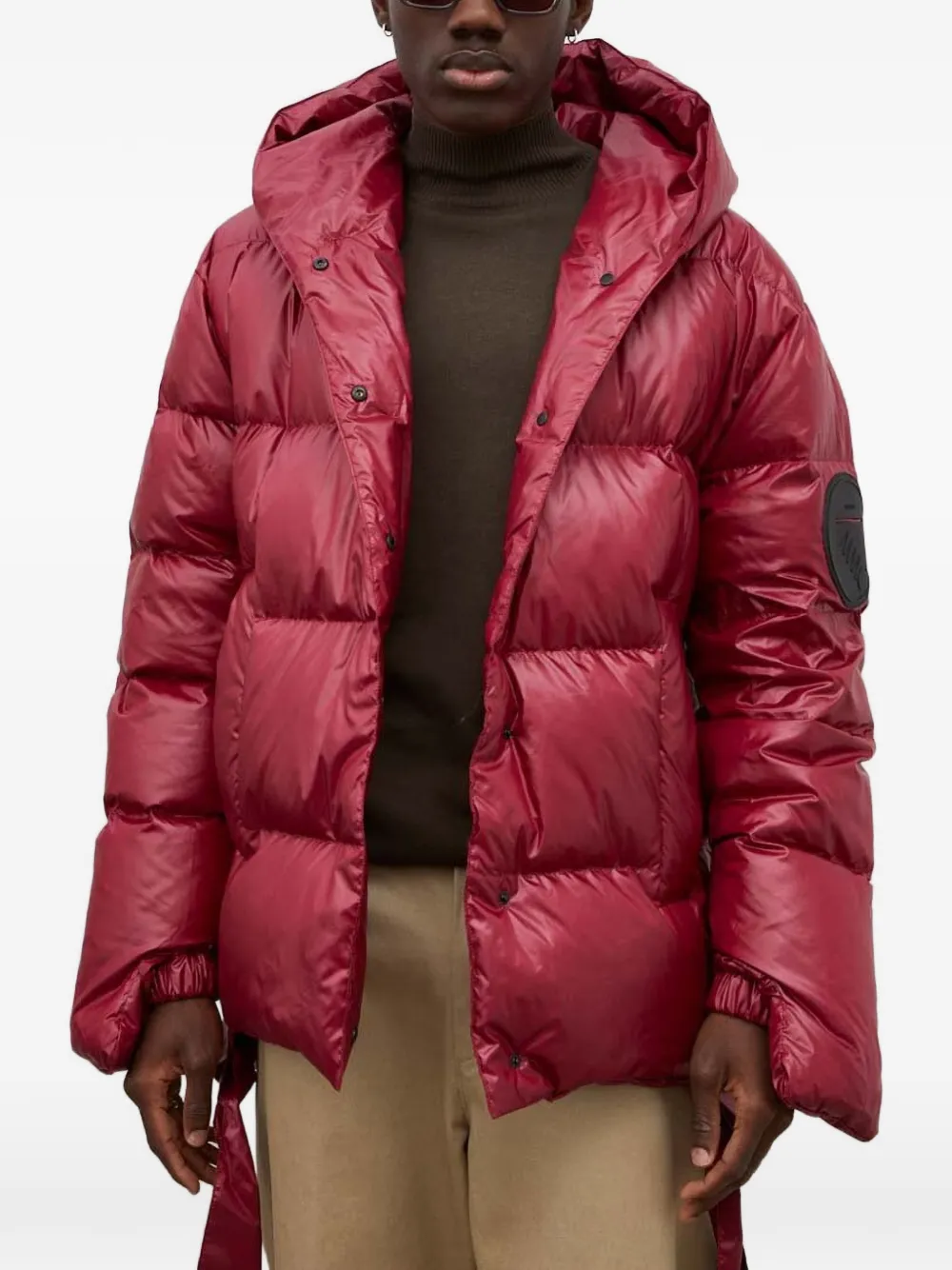 MMC STUDIO Jesso padded hooded jacket - Rot