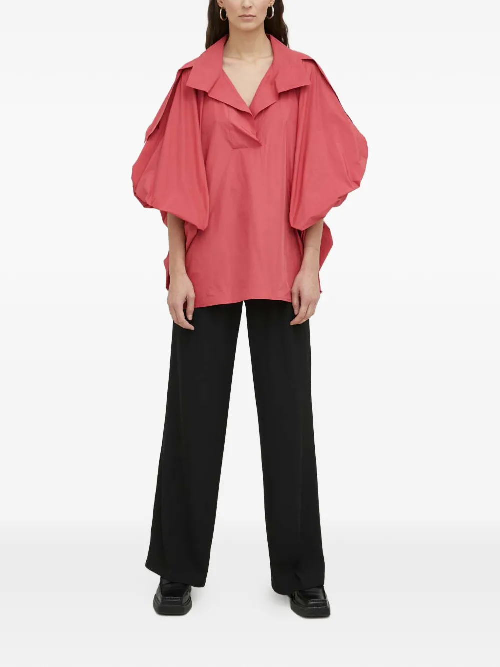 Mandal Balloon-Sleeve Top