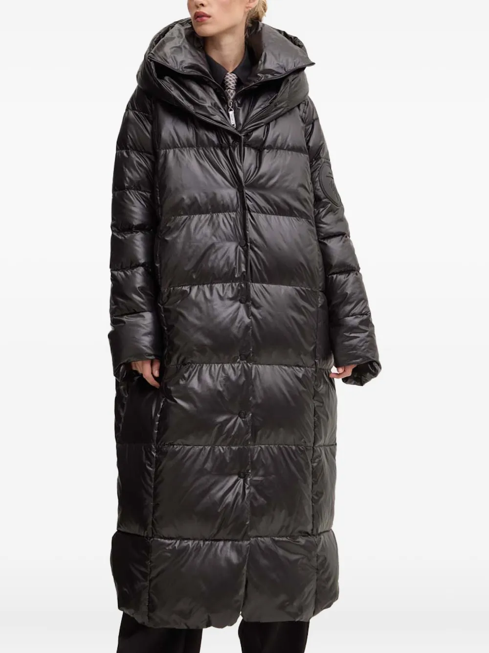 Mmc Studio Mila's Hooded Padded Coat In Black
