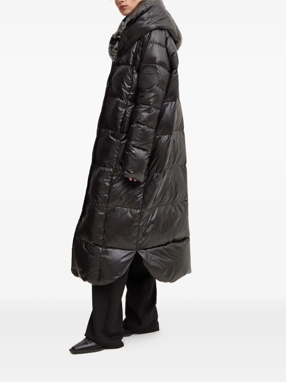 Mmc Studio Mila's Hooded Padded Coat In Black