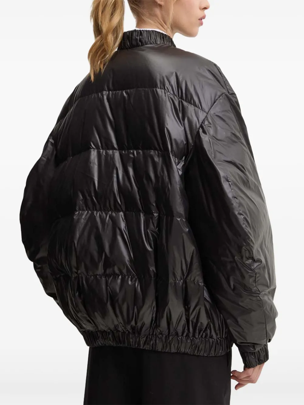 Mmc Studio Luka Quilted Zip Jacket In Black