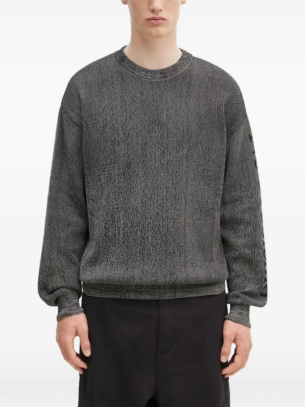 Aries logo-embellishment sweatshirt – Grey