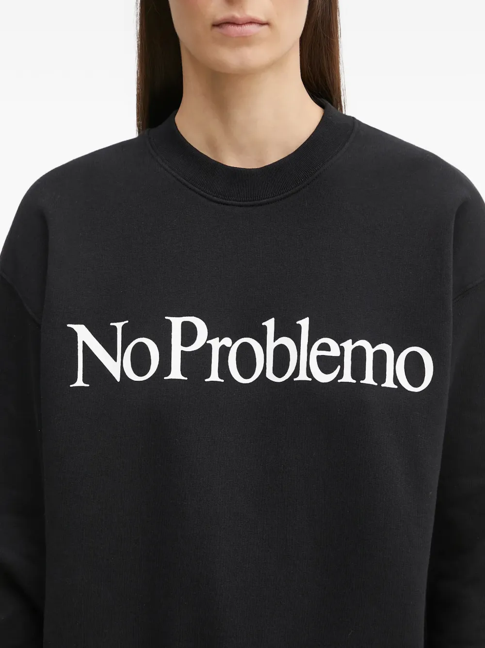 Aries Sweater met logoprint Zwart