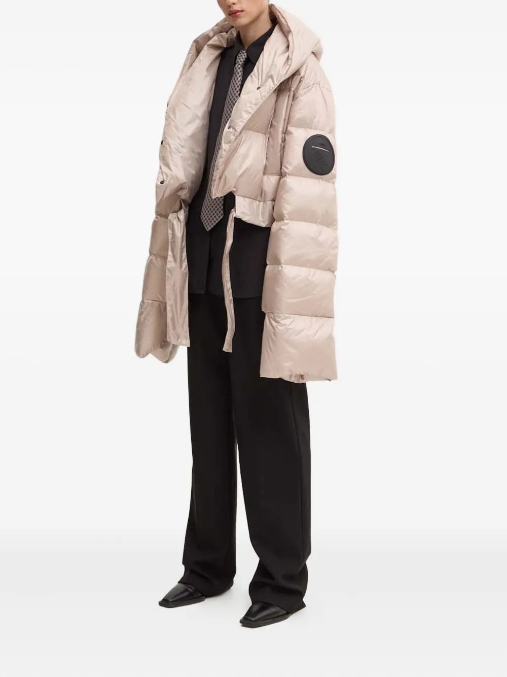 Mmc Studio Kama Hooded Jacket In Neutral