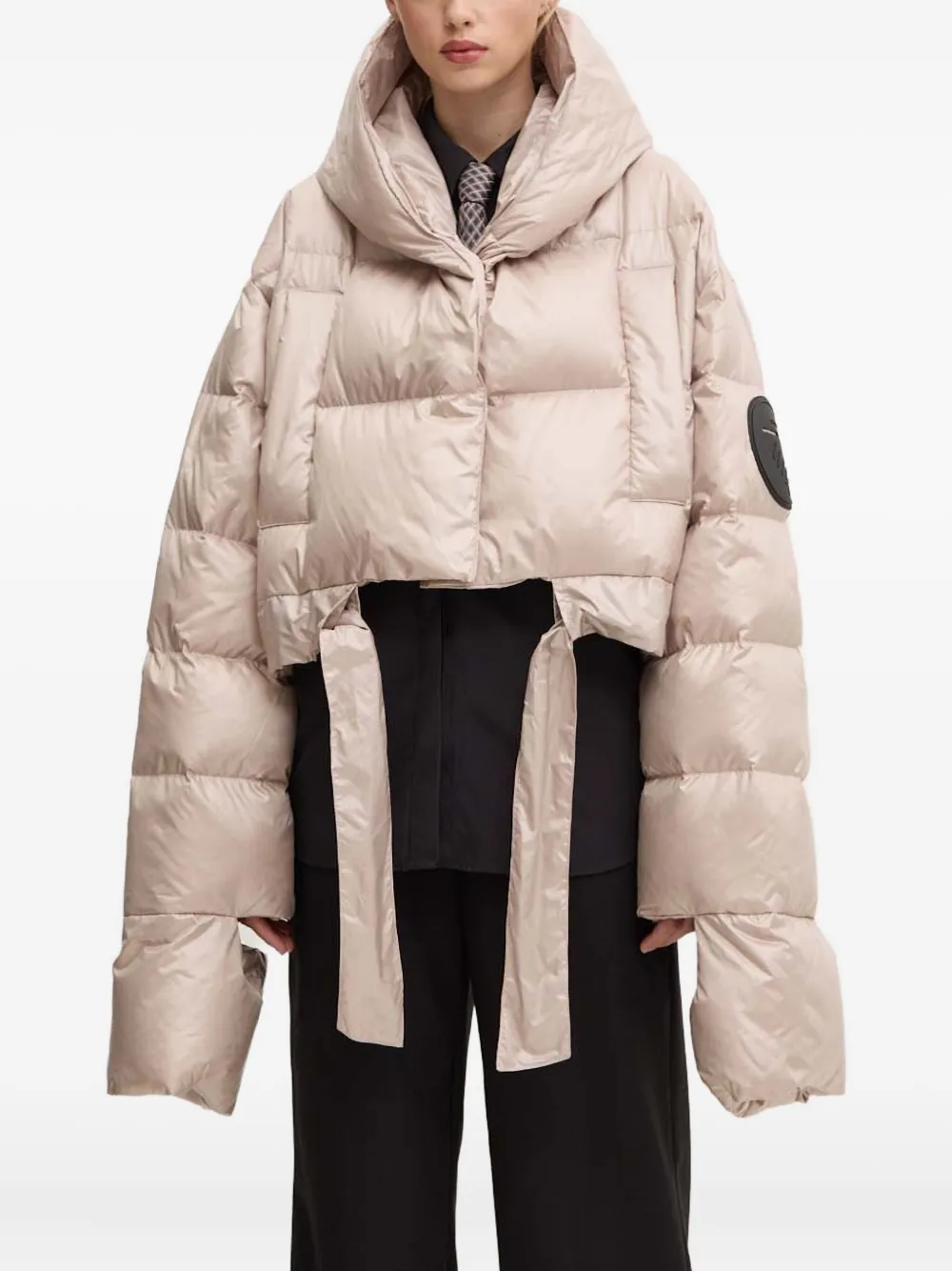 Mmc Studio Kama Hooded Jacket In Neutral