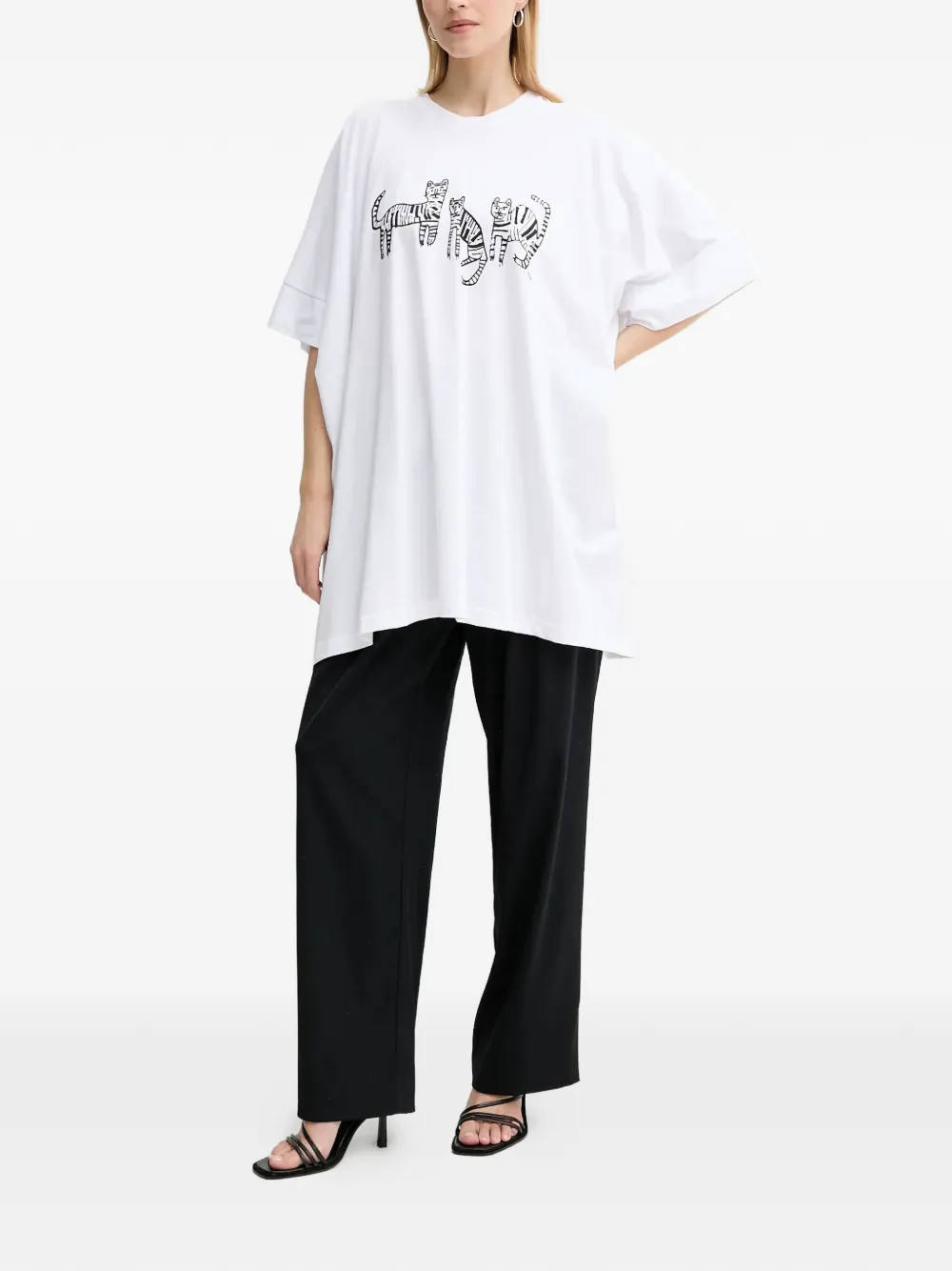 MMC STUDIO tiger-print T-shirt | blanco | Image 1
