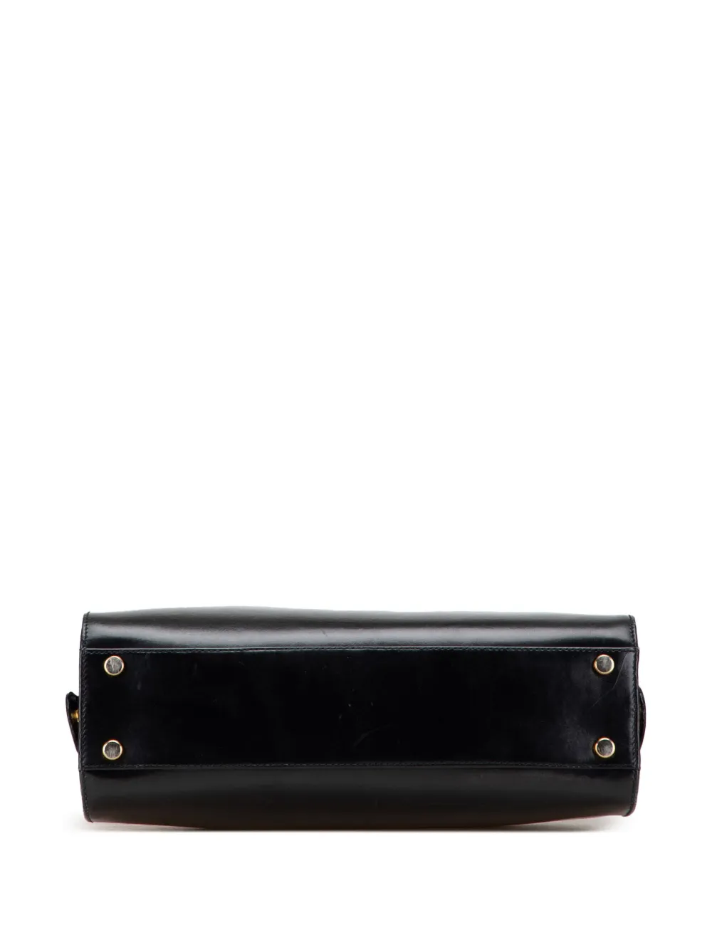 Pre-owned Ferragamo 2021 Leather Gancini Dome Satchel In Black