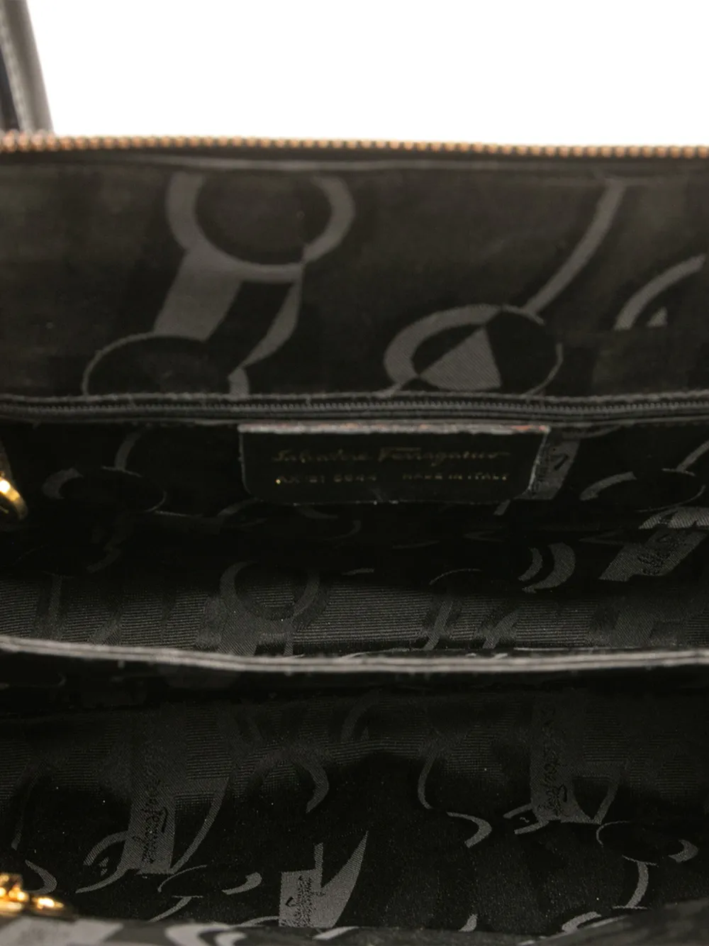 Pre-owned Ferragamo 2021 Leather Gancini Dome Satchel In Black