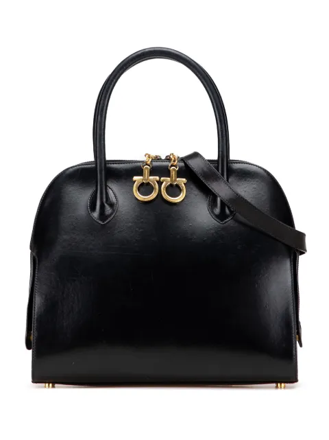 Ferragamo Pre-Owned 2021 Leather Gancini Dome satchel