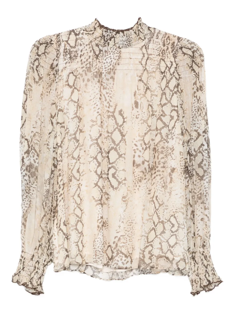 Ba&sh Shamy High-neck Blouse In Neutral
