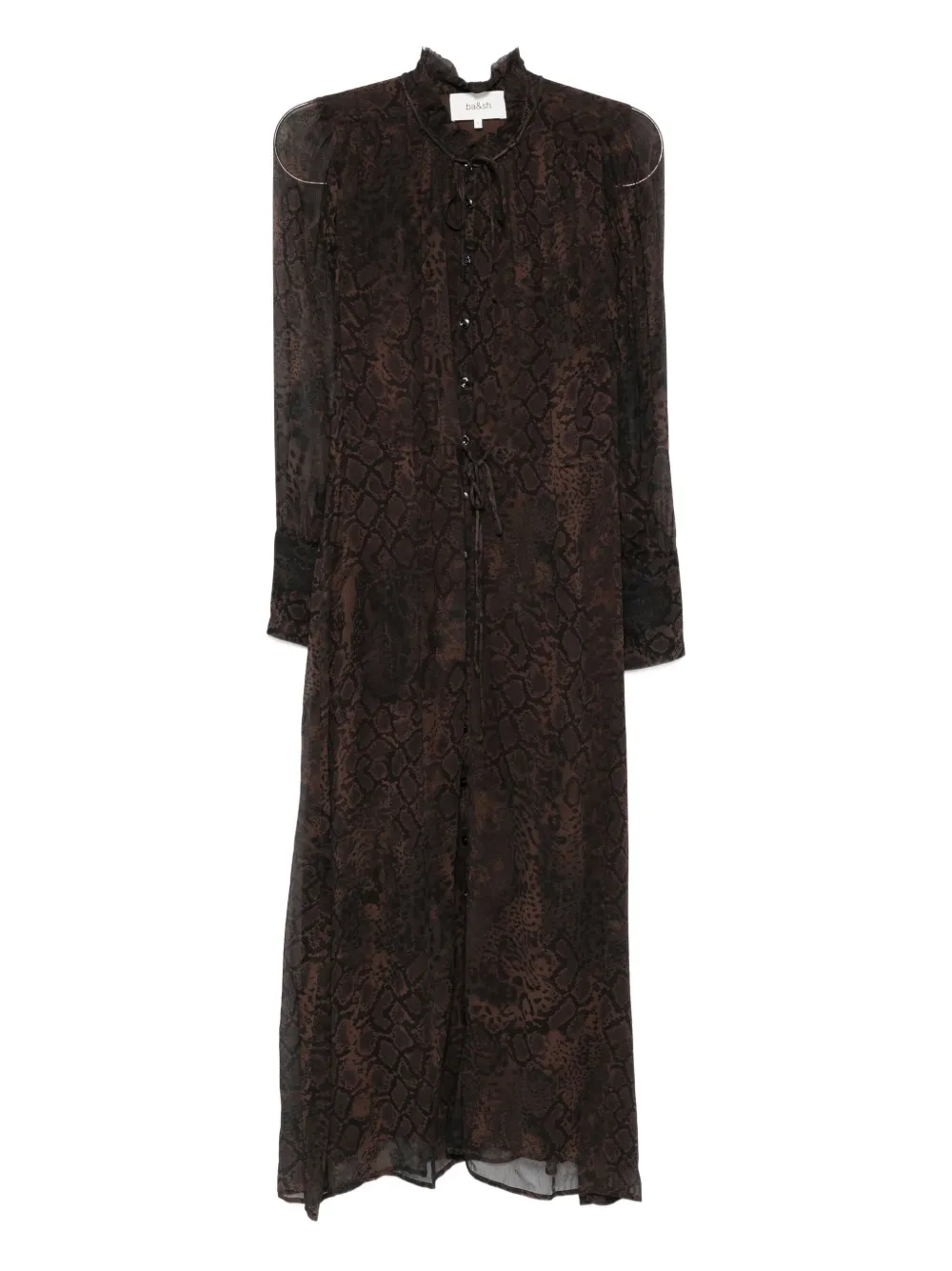 Ba&sh Sahara Midi Dress In Brown