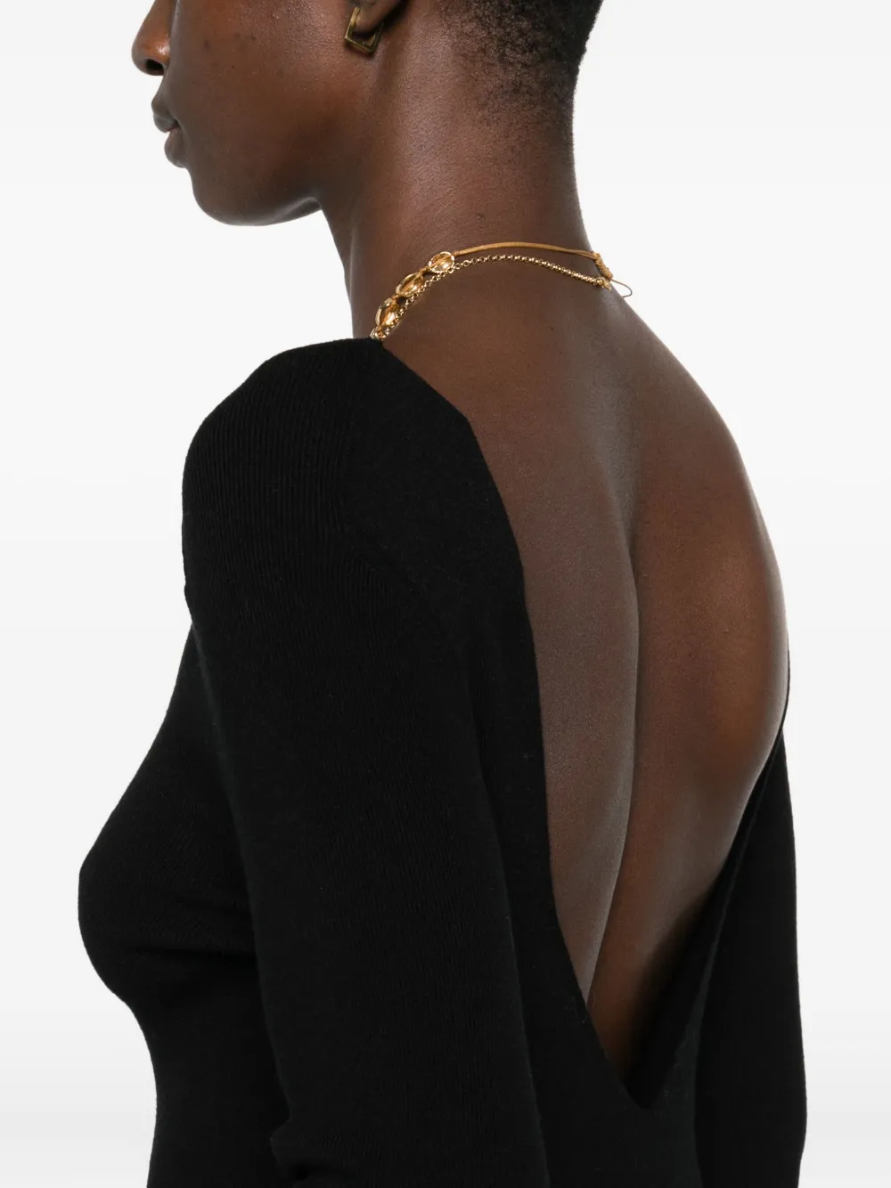 Ba&sh Scoop-neck Sweater In Black