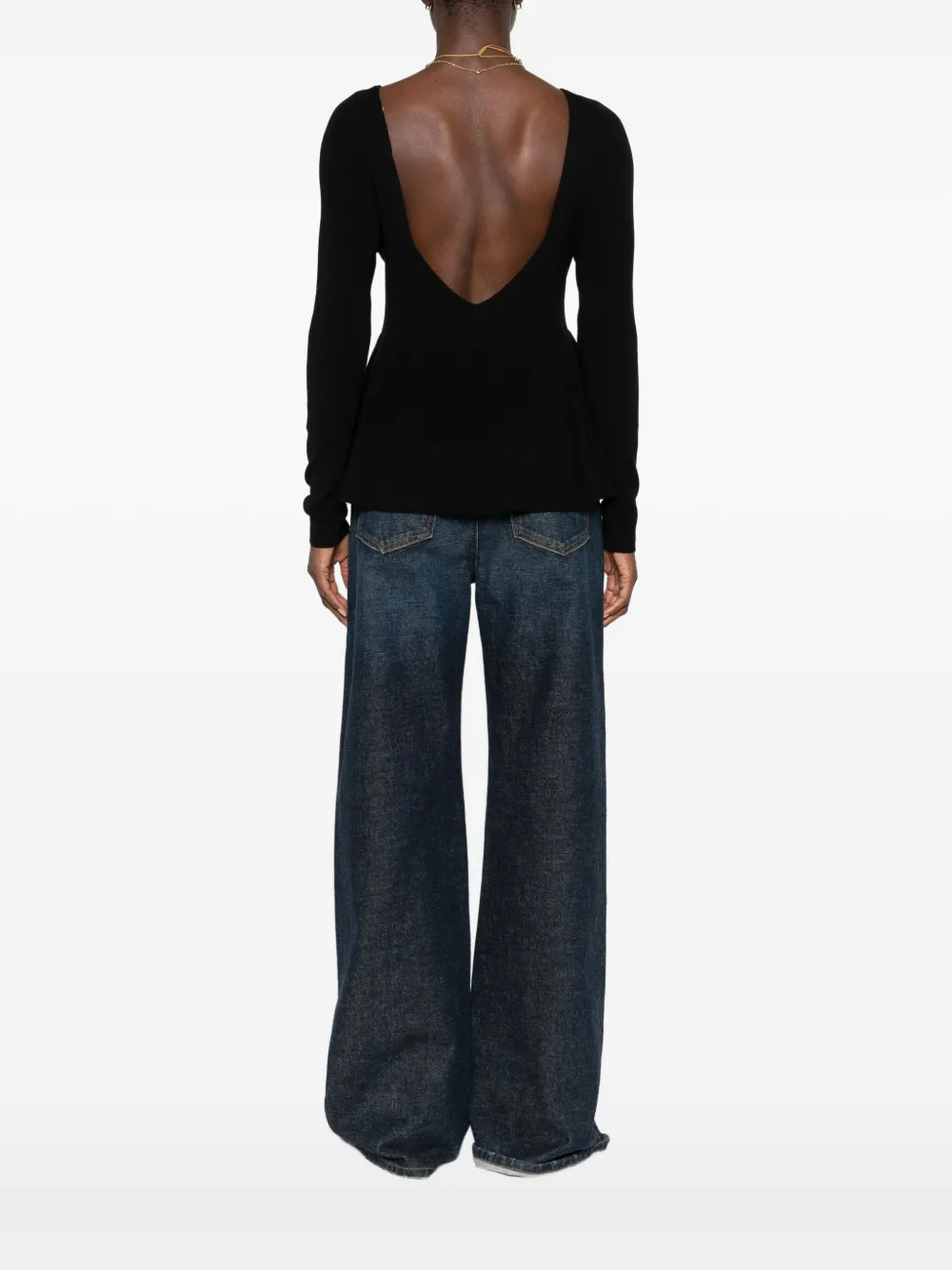 Ba&sh Scoop-neck Sweater In Black