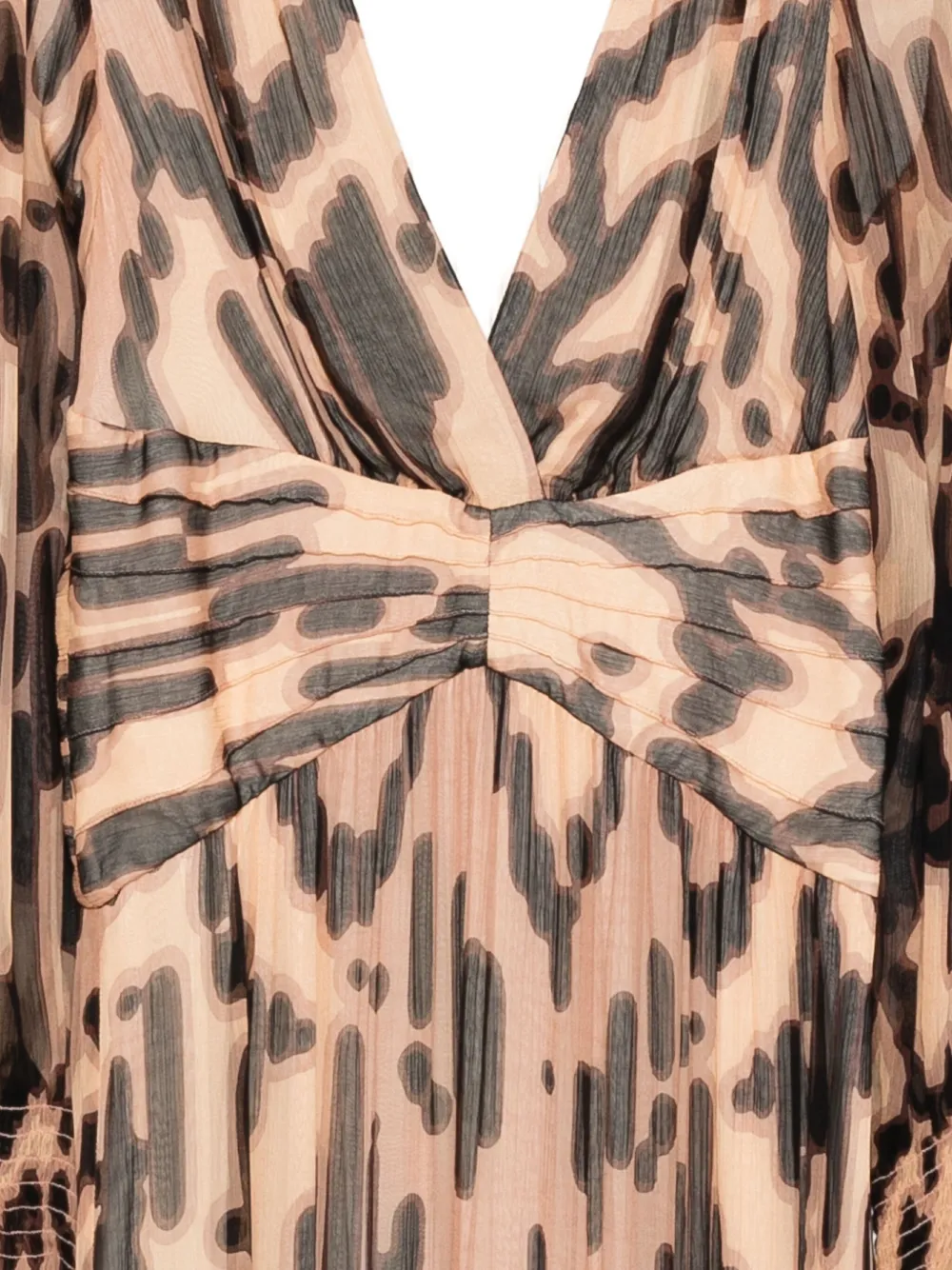 Ba&sh Amor Midi Dress In Brown